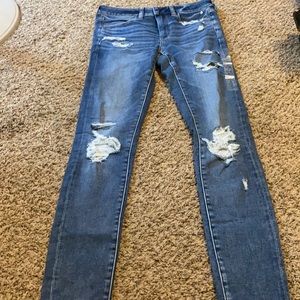 American eagle destroyed jeggings